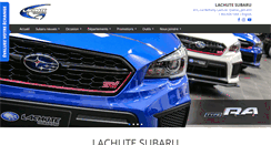 Desktop Screenshot of lachutesubaru.ca